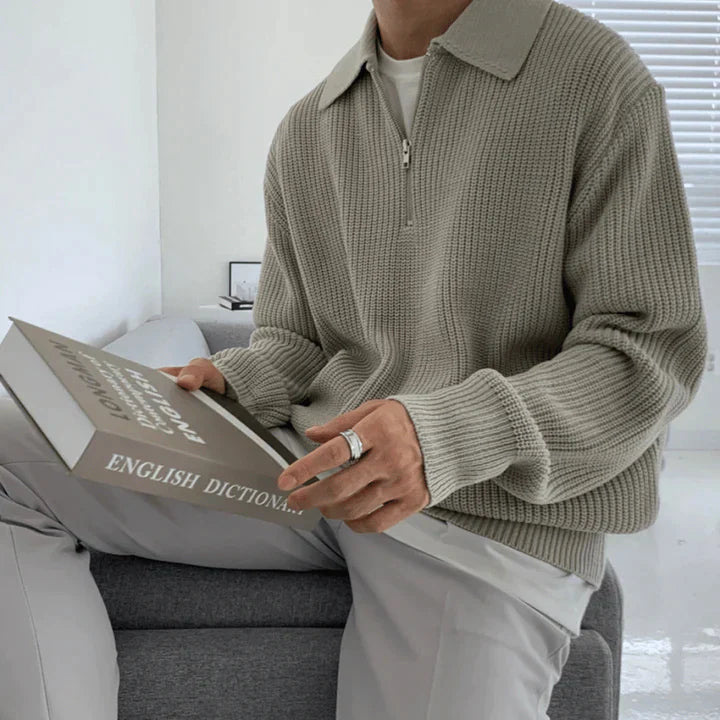 Kaelen | Men's Half-Zip Pullover Sweater