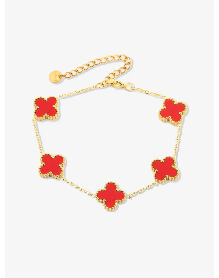 Klief Aure | Five-Leaf Clover Stainless Steel Bracelet