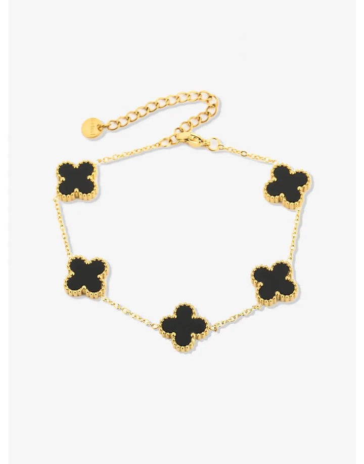 Klief Aure | Five-Leaf Clover Stainless Steel Bracelet
