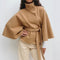 Women’s Stylish Belted Cape Coat | Chic Outerwear