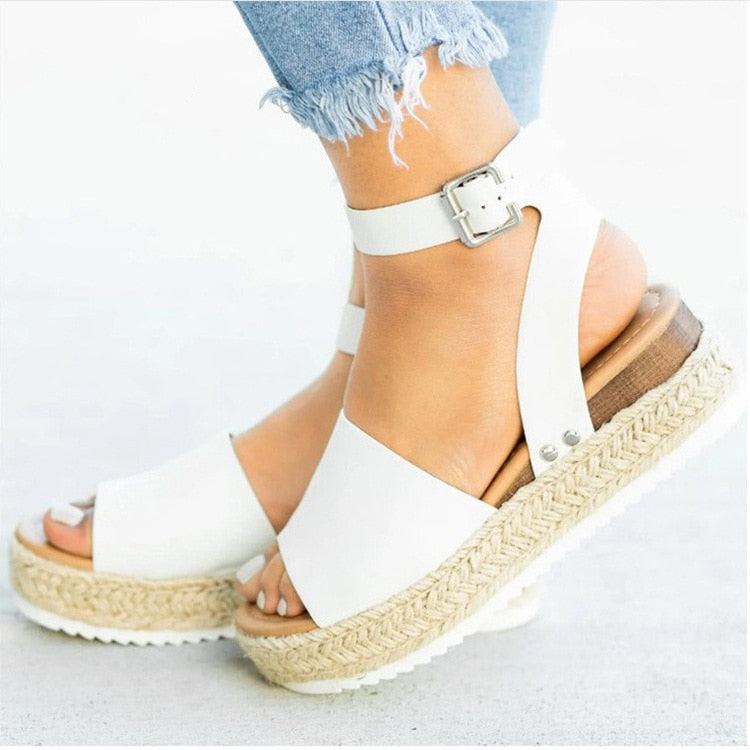 Indigo | Women’s Platform Espadrille Sandals