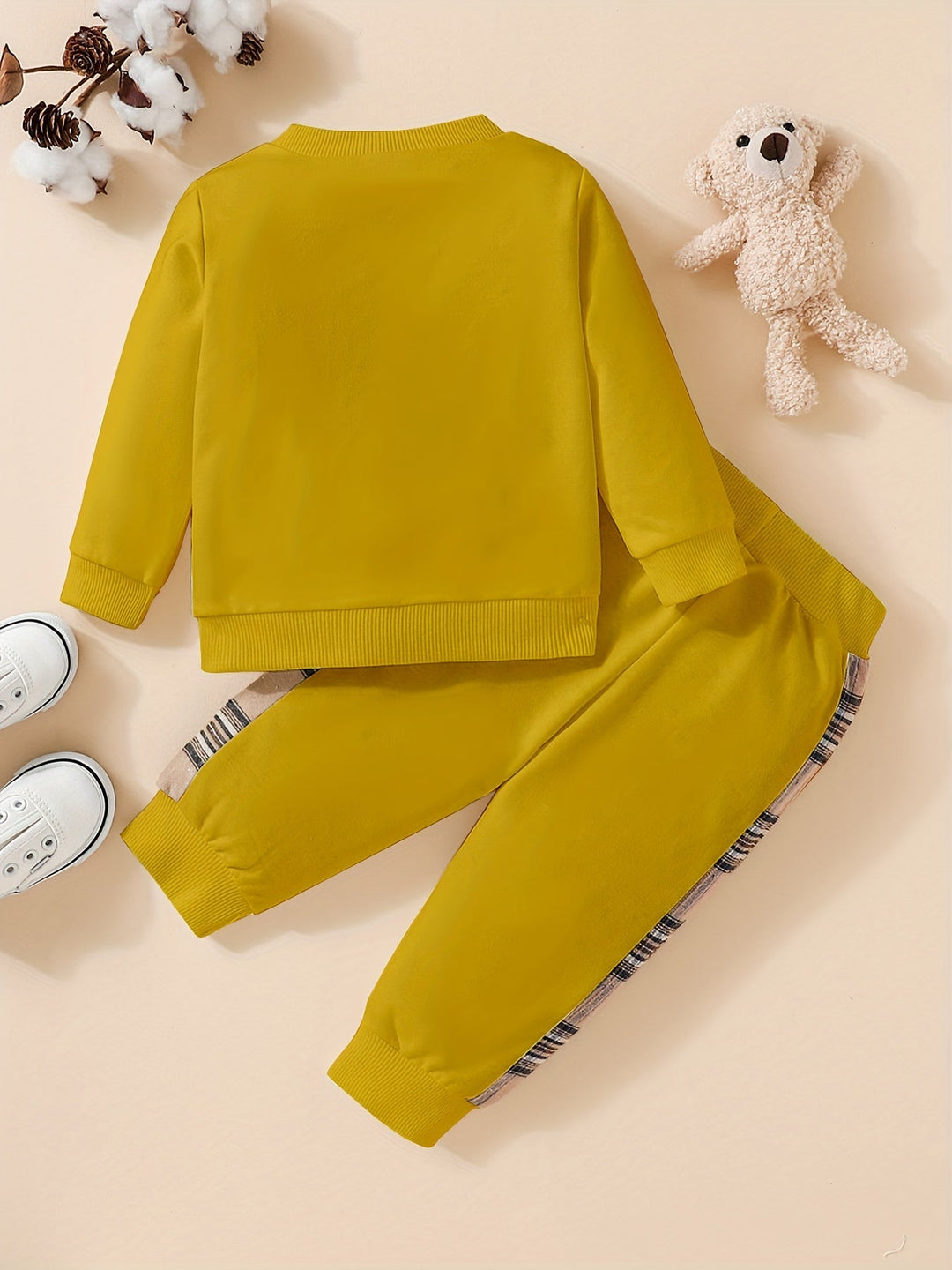 Toddler 2-Piece Set | Bear Embroidered Sweatshirt & Pants