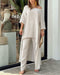 Rhosyn | Women's Soft Summer Top & Wide-Leg Pants - Full Set