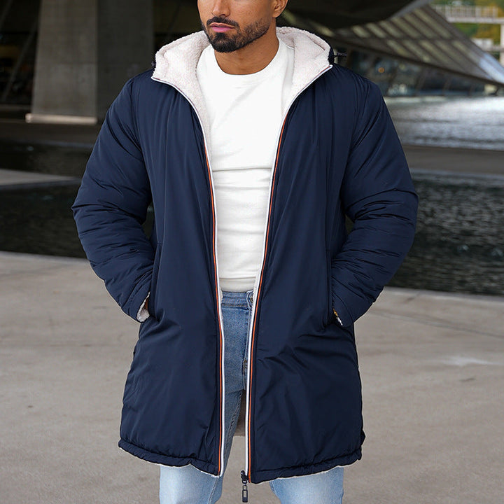 Men’s Warm Winter Jacket | Insulated Quilted Coat with Hood