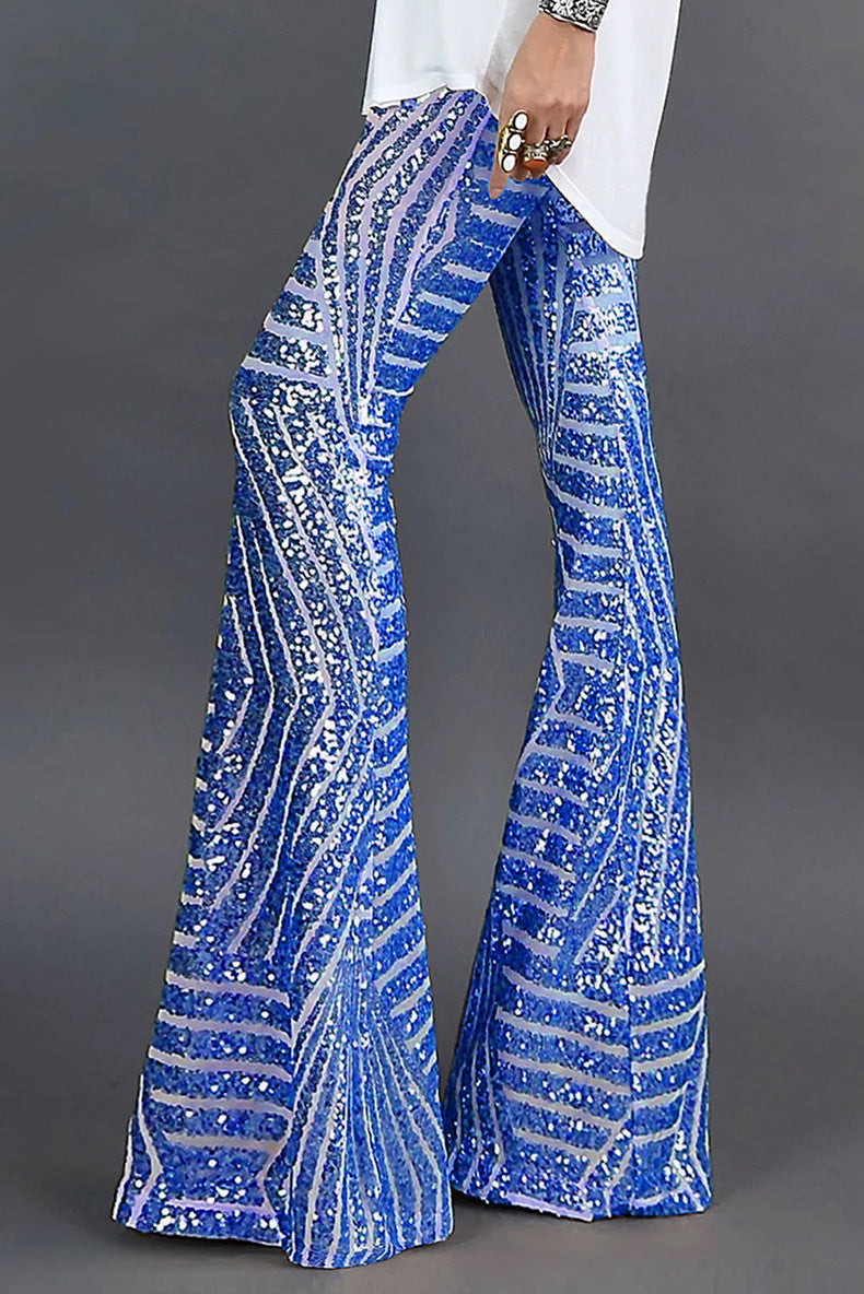 Women’s Sequin Flare Pants | Party Ready