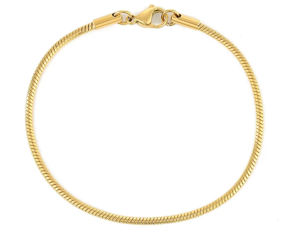 Colette | Minimalist Rose Gold‑Plated Snake‑Chain Bracelet