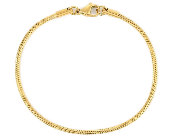Colette | Minimalist Rose Gold‑Plated Snake‑Chain Bracelet