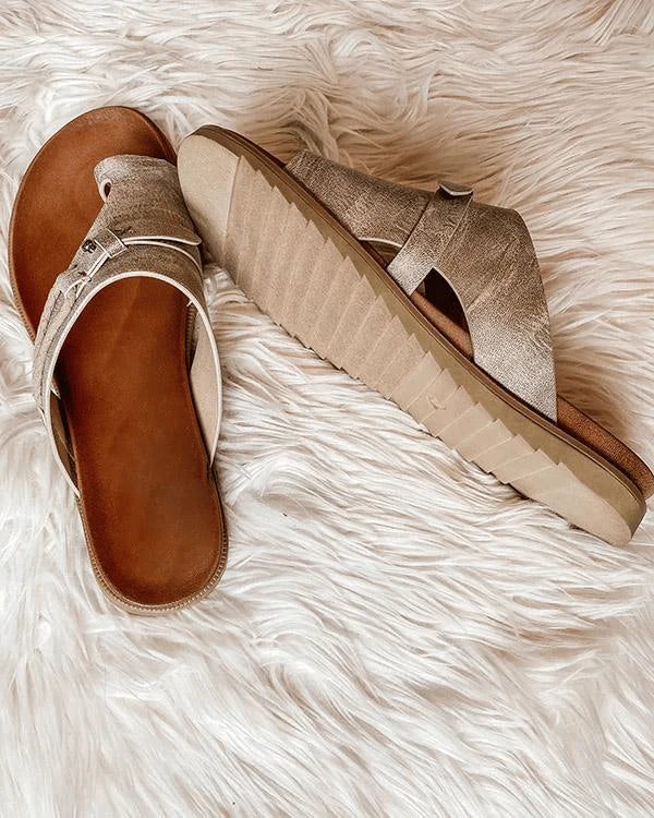 Isolde | Women's Ergonomic Leather Clip-Toe Sandals