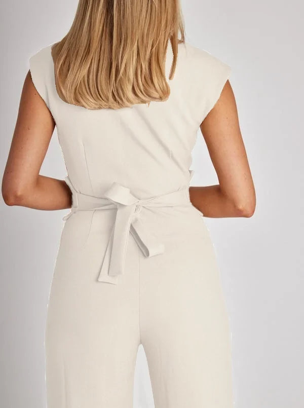 Vaela | Sleeveless Wide-Leg Jumpsuit -  Elegant Summer Outfit For Women