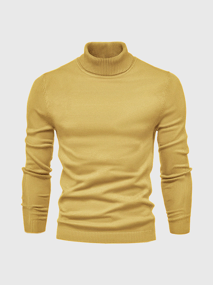 Men’s Soft Cotton Turtleneck Sweater