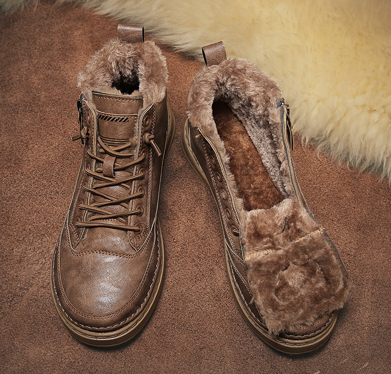 Barley Winter Boots for Men | Warm Cotton & Wool Blend