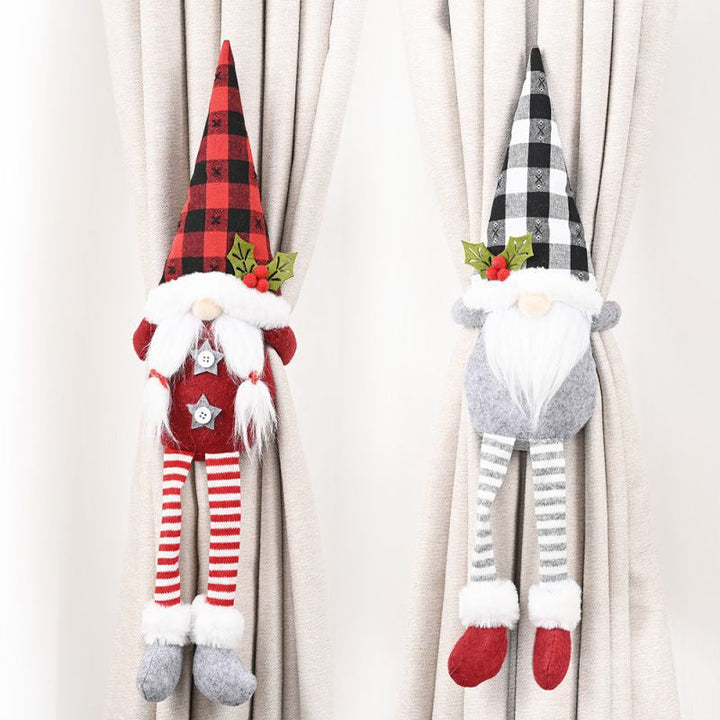 Christmas Curtain Tiebacks | Festive Santa & Snowman Design