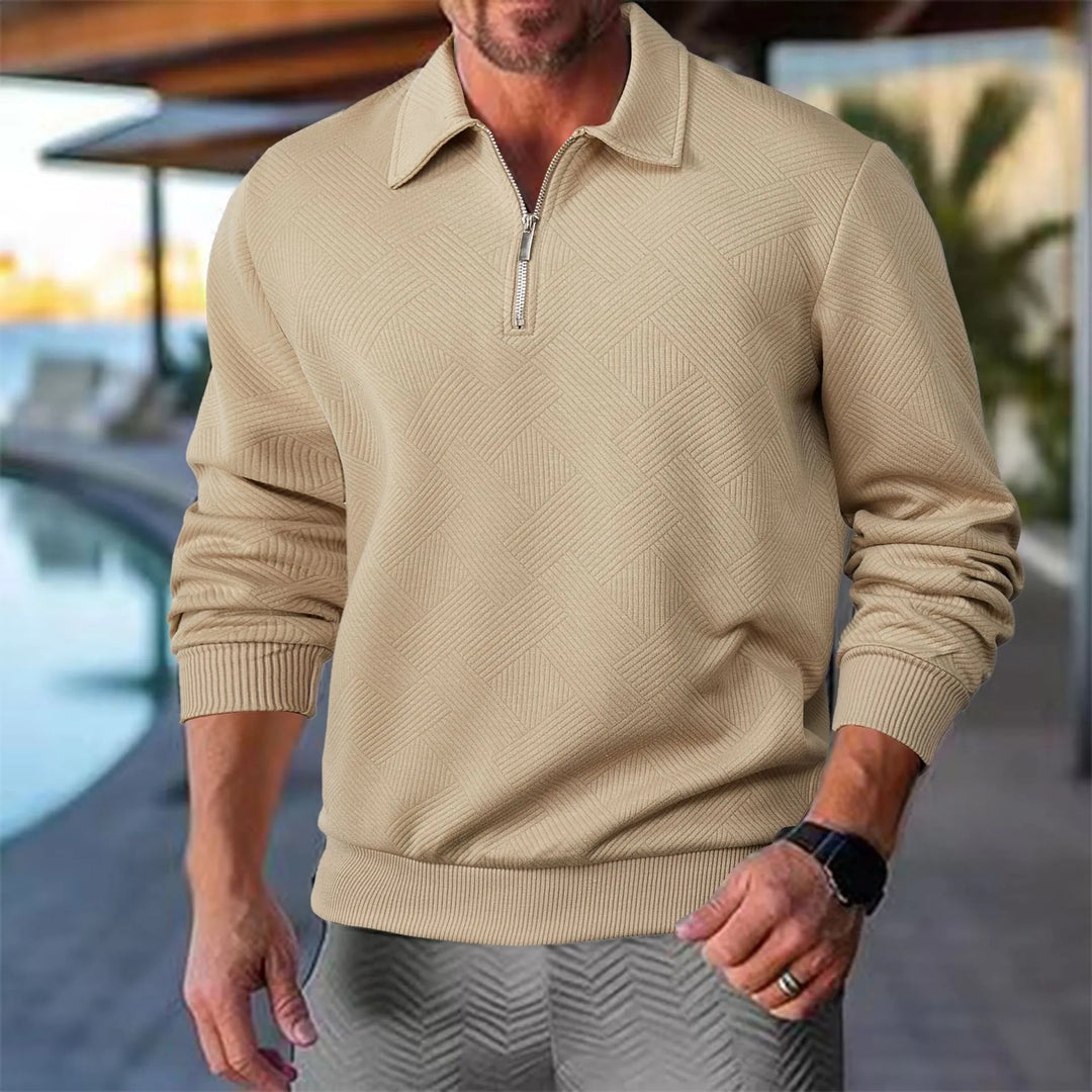 Evorn | Premium Men’s Quarter‑Zip Knit Sweater