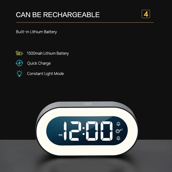 Zaza | Digital Alarm Clock with Night Light