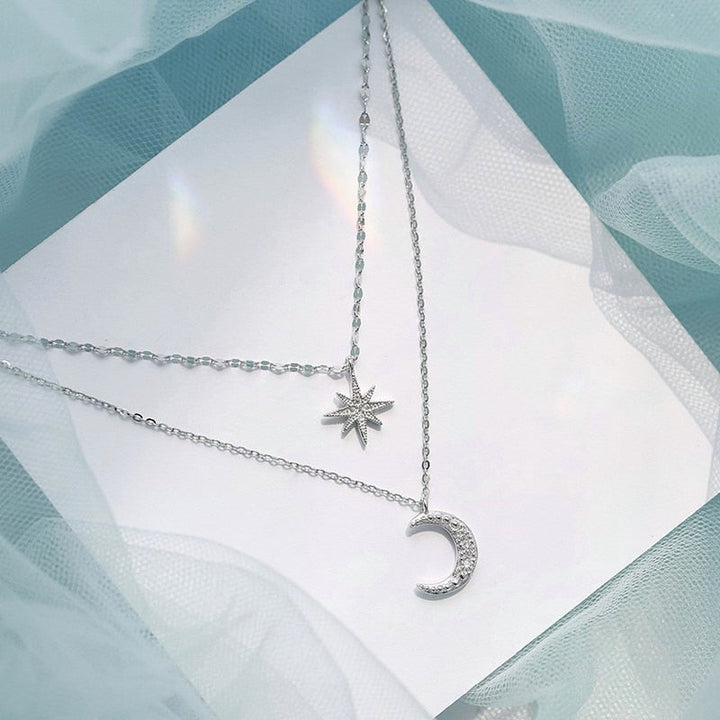 Mabel | Women’s 925 Sterling Silver Double Layer Necklace