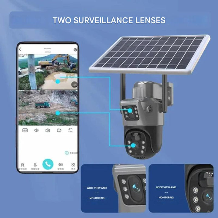 4K Solar Wireless Security Camera | Smart 360° Rotation