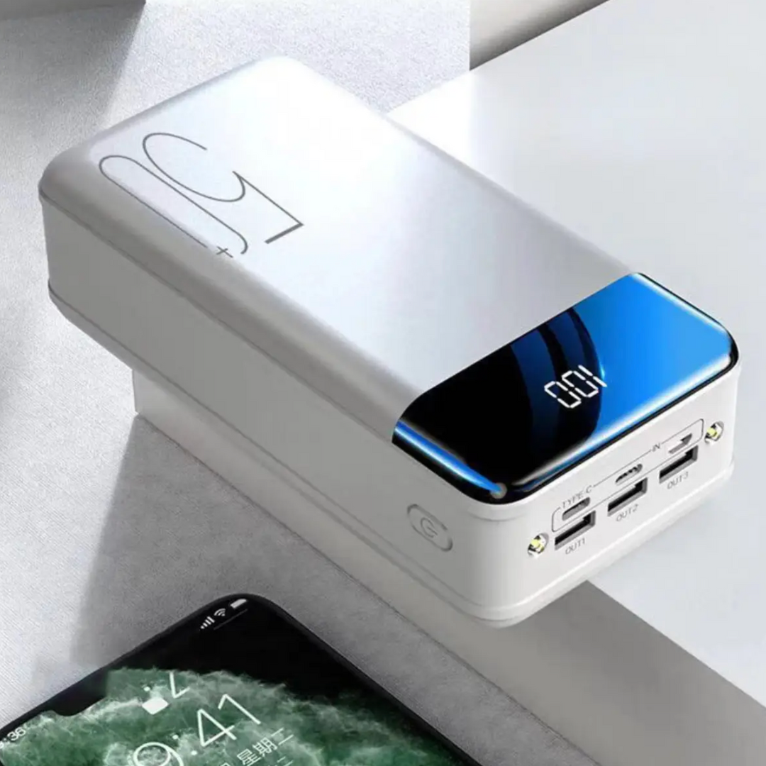 High-Capacity 100,000 mAh Power Bank | Travel & Emergency Kit