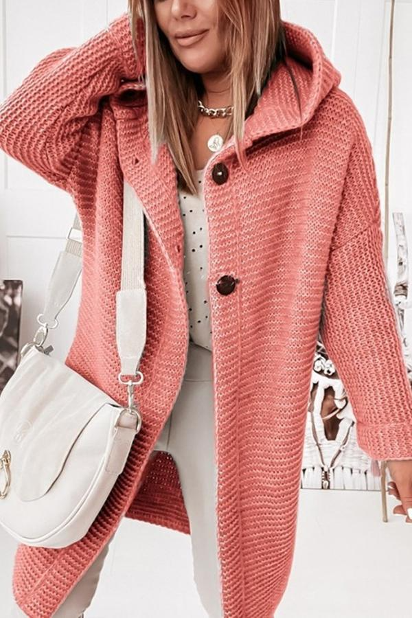 Women’s Chunky Knit Hooded Cardigan | Relaxed Fit