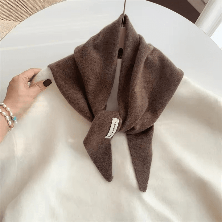 Triangle Knit Wool-Blend Scarf