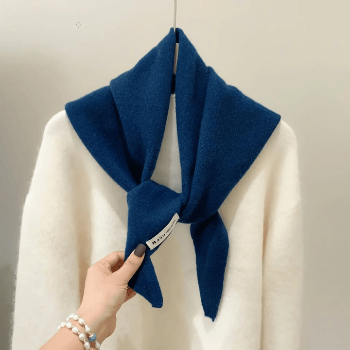 Triangle Knit Wool-Blend Scarf