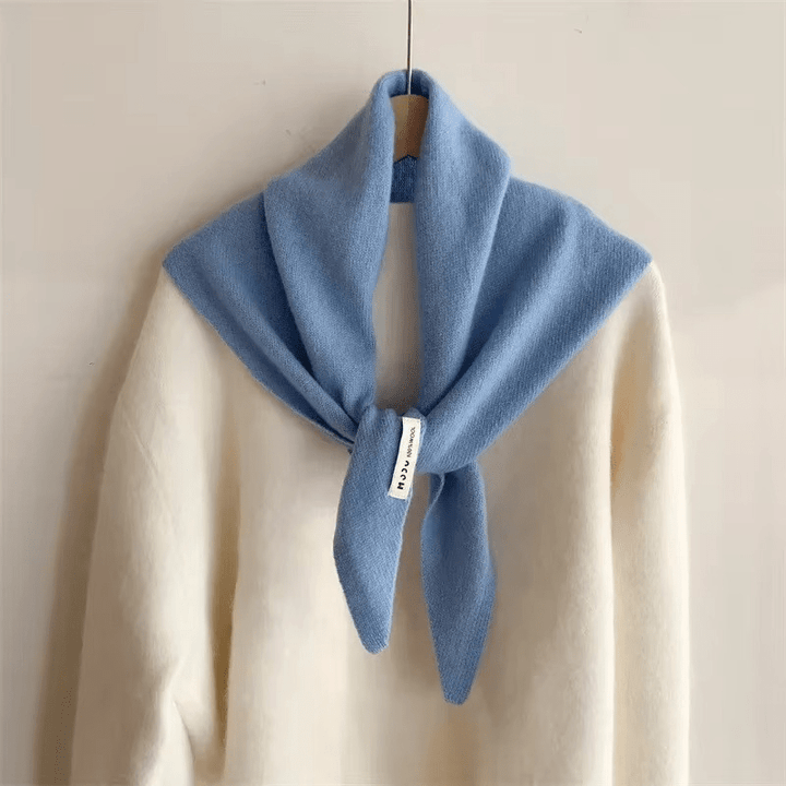 Triangle Knit Wool-Blend Scarf
