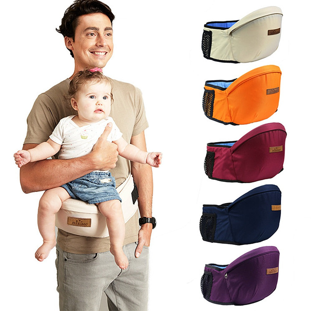 Baby Hip Carrier | Ergonomic Waist Seat with Safety Belt for Back Support