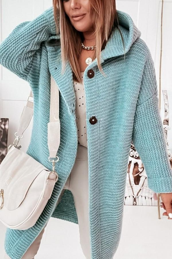Women’s Chunky Knit Hooded Cardigan | Relaxed Fit