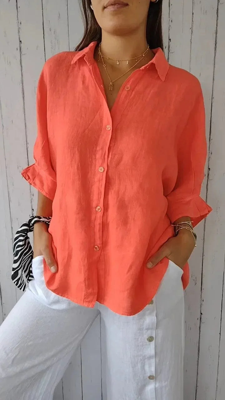 Navira | Stylish Linen Blouse for Women