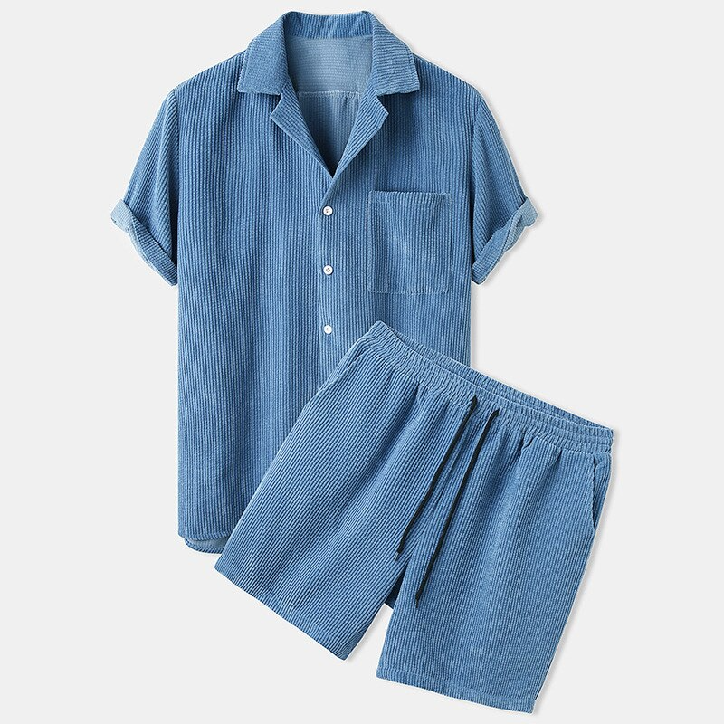 Derren | Men’s Corduroy Short Summer Set