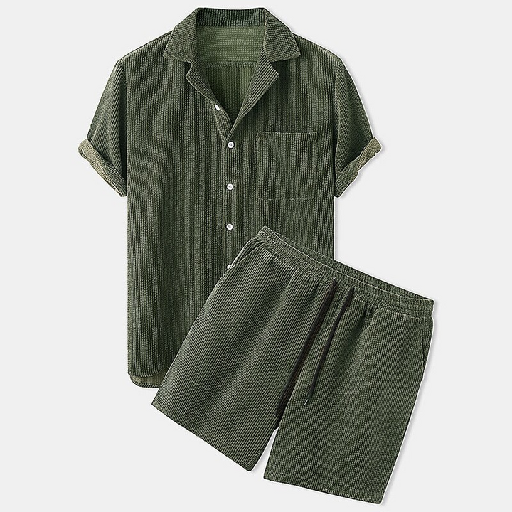 Derren | Men’s Corduroy Short Summer Set