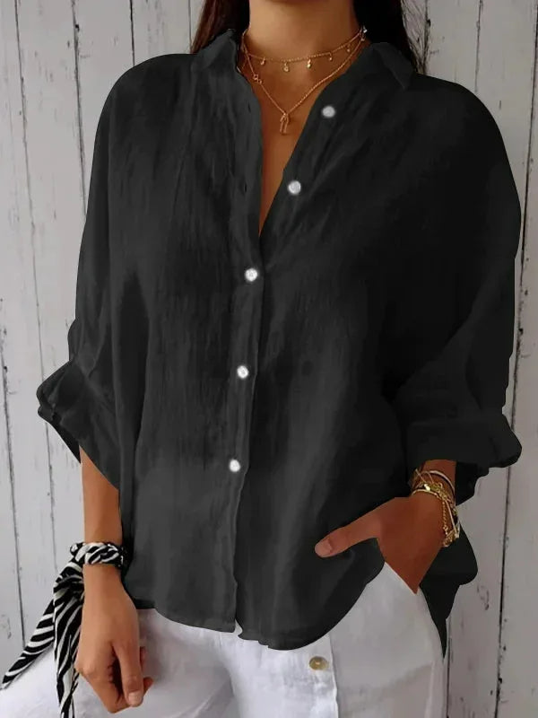 Navira | Stylish Linen Blouse for Women