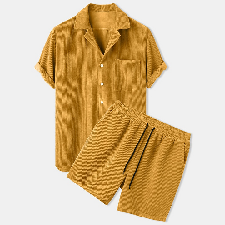 Derren | Men’s Corduroy Short Summer Set