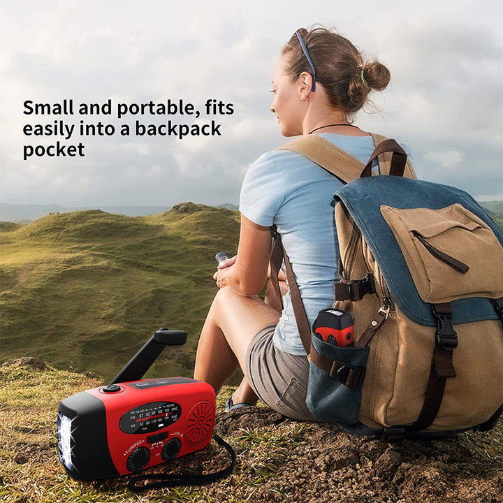 Multi-Function Emergency Radio Solar & Hand-Crank
