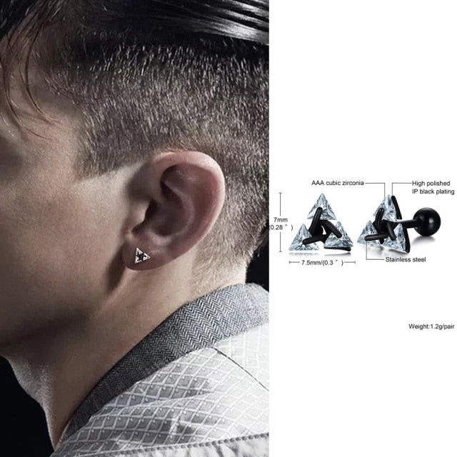 Estelle | Minimalist Stainless Steel Stud Earrings