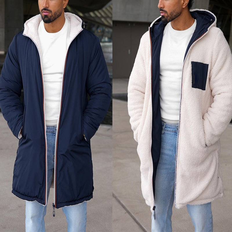 Men’s Warm Winter Jacket | Insulated Quilted Coat with Hood