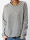 Women’s Striped Casual Long-Sleeve Top | Relaxed Fit