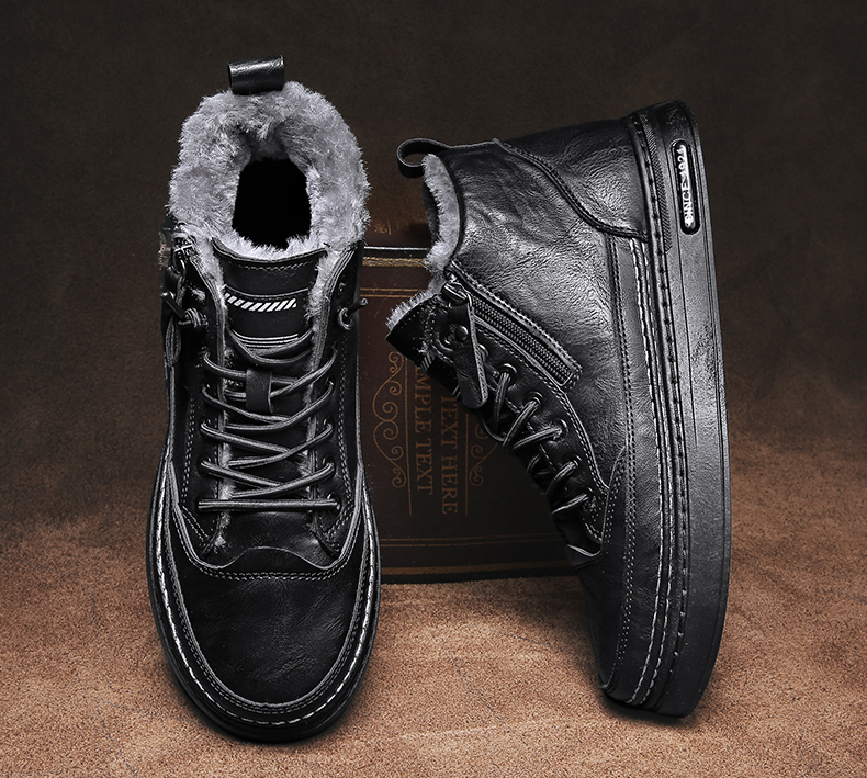 Barley Winter Boots for Men | Warm Cotton & Wool Blend