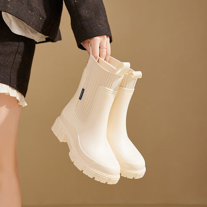 Stylish Women’s Rain Boots with Anti-Slip Sole