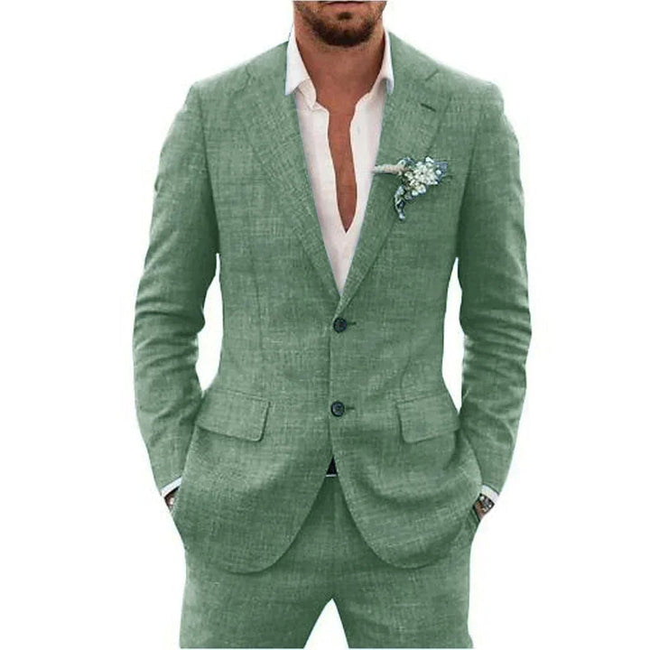 Men’s Lightweight Linen-Blend Suit