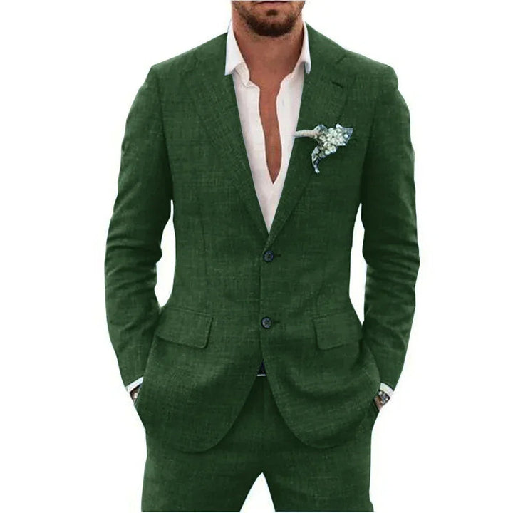 Men’s Lightweight Linen-Blend Suit