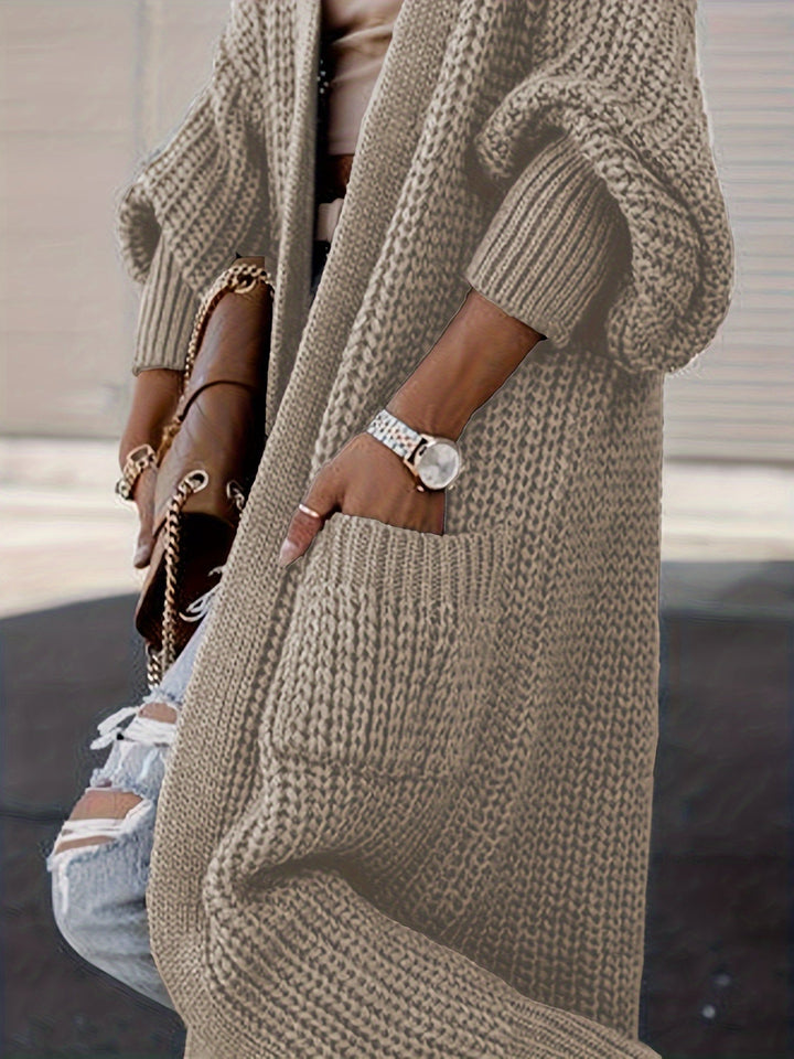 Women’s Wool-Like Cardigan Sweater | Long & Warm