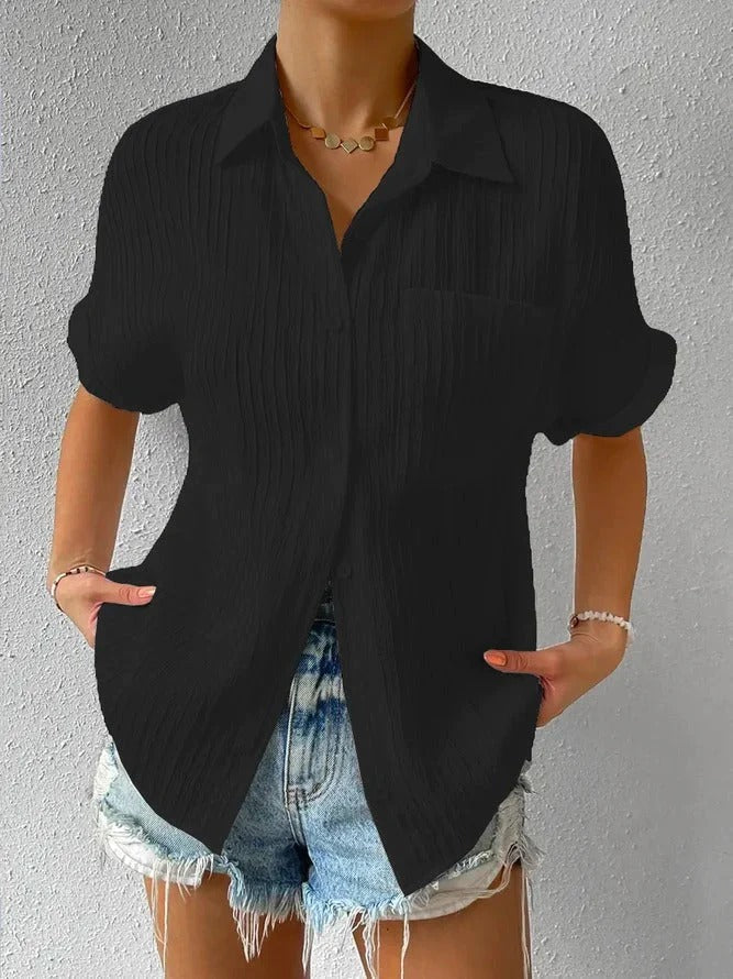 Renna | Women’s Relaxed Fit Short-Sleeve Button-Down Shirt