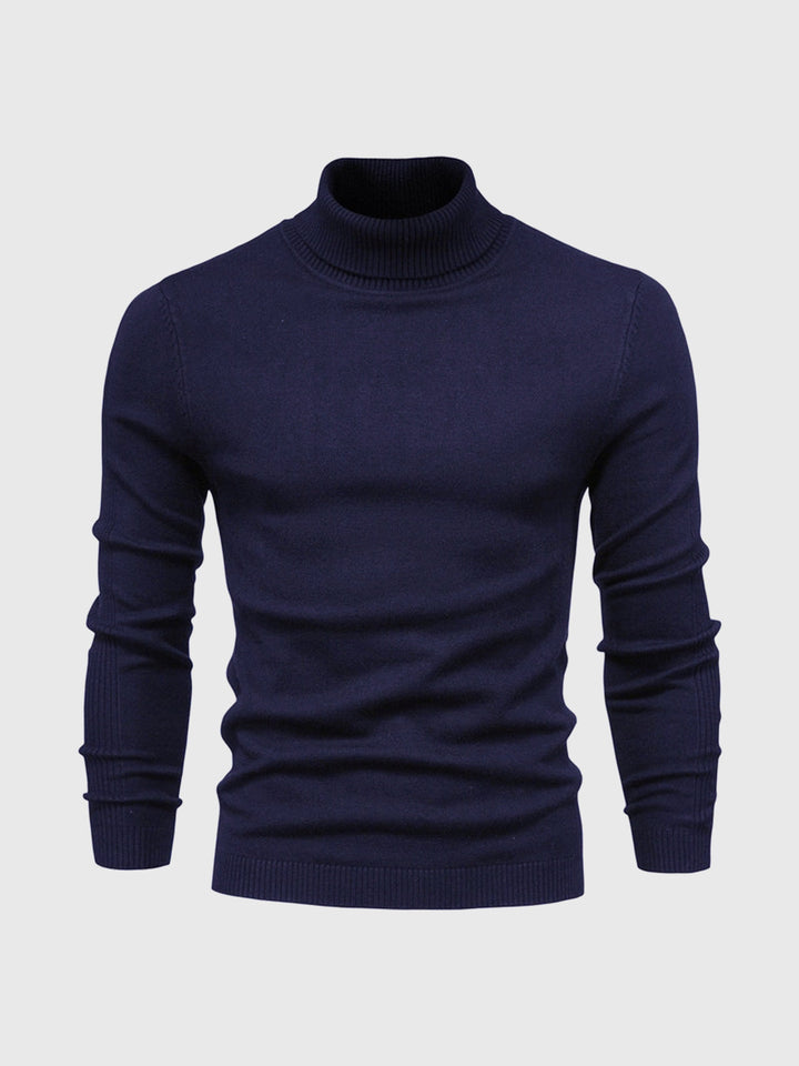 Men’s Soft Cotton Turtleneck Sweater