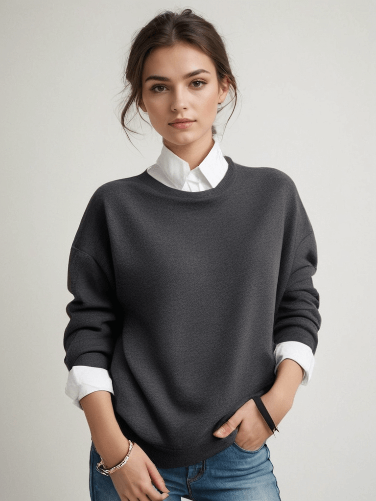 Women’s Cashmere Crewneck Sweater | Cashmere Style