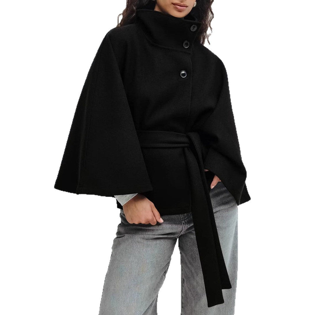 Women’s Stylish Belted Cape Coat | Chic Outerwear