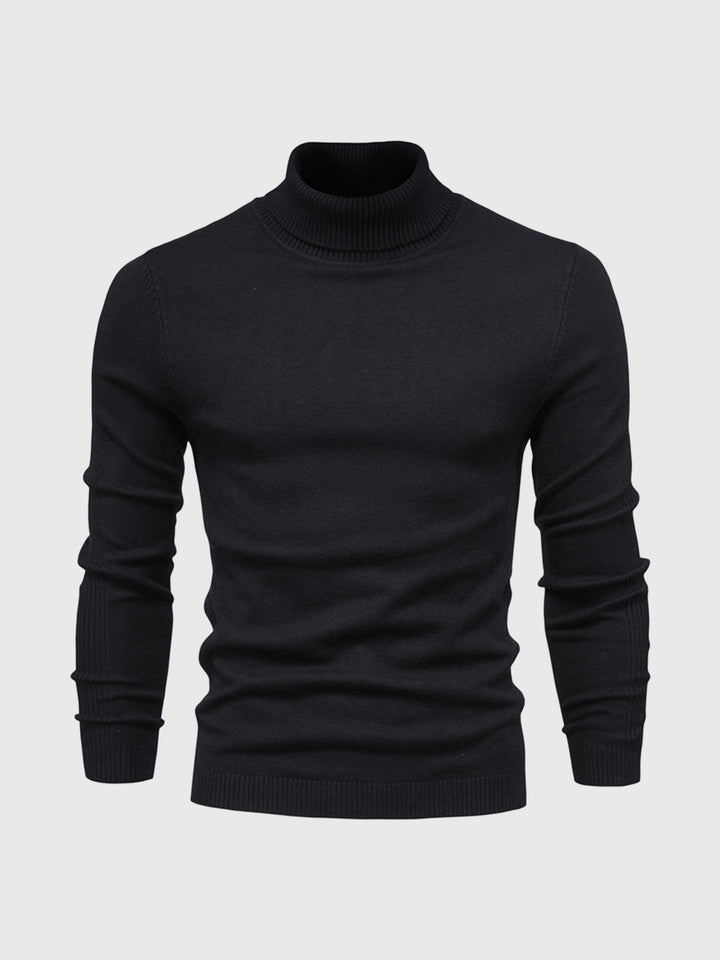 Men’s Soft Cotton Turtleneck Sweater