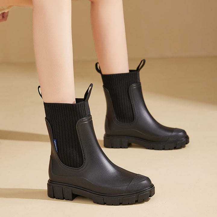 Stylish Women’s Rain Boots with Anti-Slip Sole