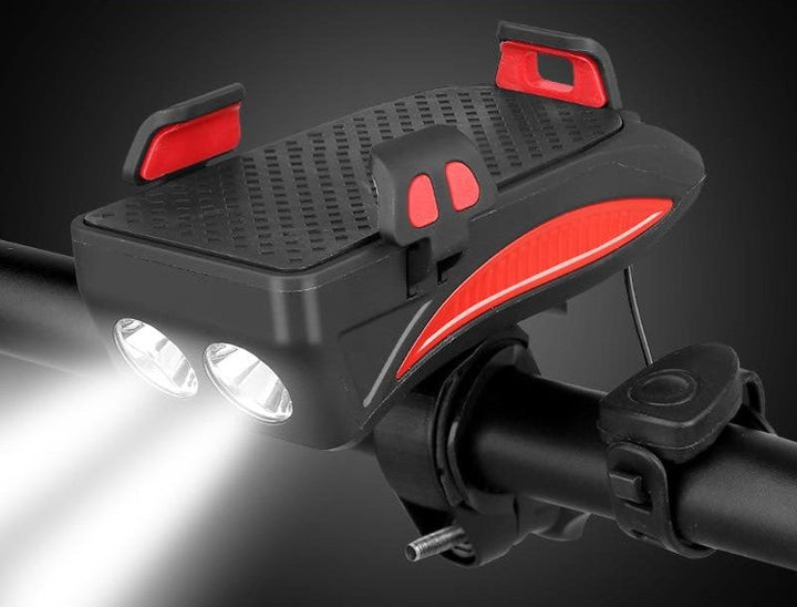 Bike Mount | Bike Handlebar Phone Mount with Light & Powerbank