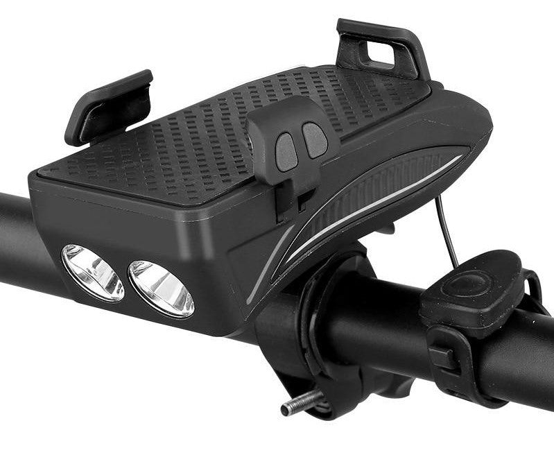 Bike Mount | Bike Handlebar Phone Mount with Light & Powerbank
