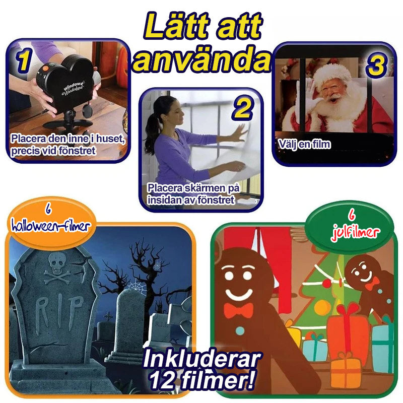 Window Projector for Halloween & Christmas Decorations